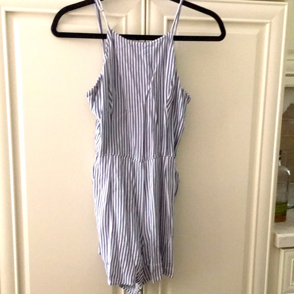 Abercrombie striped romper